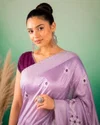 Afs Rutvi Silk Akira Cotton Thread Embroidery Saree